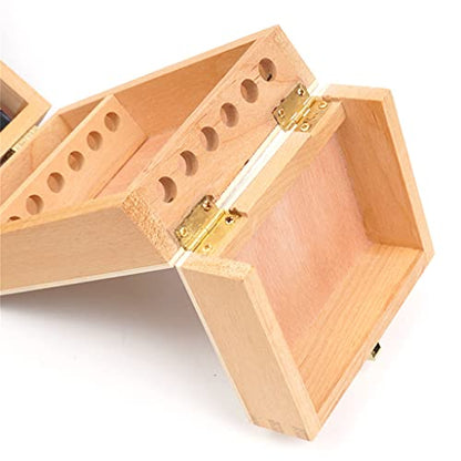 JSEIAJB Portable Sketch Easel Painting Box Wooden for Drawing Oil Paint Laptop Accessories Art Supplies for Artist Child
