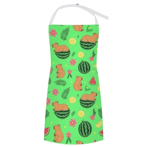 Cooking Apron for Adults with Pockets, Waterproof Oil Resistant Bib for Kitchen Restaurant BBQ Baking - color: Style (339)