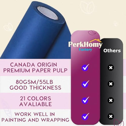 SMART&CASUAL 15" x 450" (37.5') Kraft Paper Roll for Art Craft Supplies Gift Wrapping Moving Packing Painting Drawing Paint Easel Poster Chart Paper (Blue, 15" W x 450" L (37.5')) - color: Blue, size: 15"W x 450"L ( 37.5' )