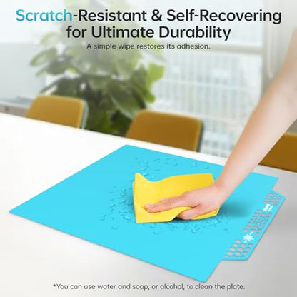 BIGTREETECH BIQU CryoGrip Pro Glacier for Voron 300/Qidi Plus 4 3D Printers 300x300MM Build Plate High Adhesion Heated Bed Cover Upgrade Removable & Easy Clean Spring Steel Sheet - style: Glacier(Voron 300/Qidi Plus 4)