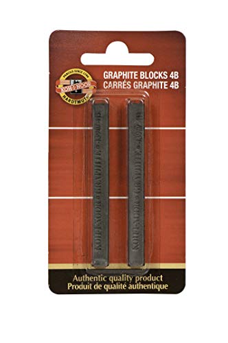 Koh-I-Noor FA4390.4BBC Gioconda Artist Graphite Blocks 4B, 2-Pack - size: 2 Pack, style: 4B