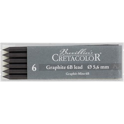 Cretacolor Graphite Lead, Graphite Lead 6B - style: Graphite 6B