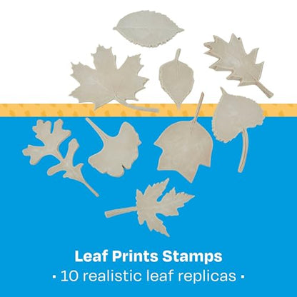 Sax Natures Impressions Leaf Print, Assorted Sizes (Set of 10),Brown