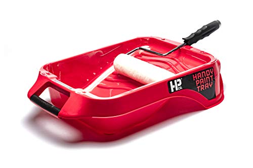 Handy Paint Tray, Deep-Well Design Holds Up to a Gallon of Paint or Stain, Sturdy Handles on Both Ends, Integrated Magnetic Brush Holder - size: Deep Well Tray