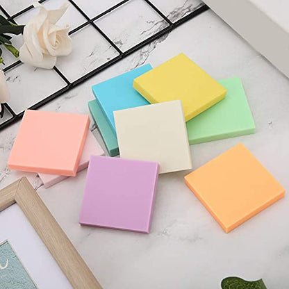 Rubber Carving Block, 9pcs 5 X 5 X 0.8cm Multicolor Square Linoleum Blocks for Printmaking DIY Hand Stamps Crafts Supplies