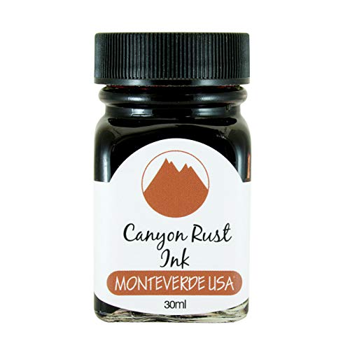 Monteverde USA Ink with ITF Technology, 30 ml Canyon Rust (G309CP) | ITF formula supports smooth flow, lubrication, and rich color for everyday fountain pen writing. - color: Canyon Rust, style: 30ml