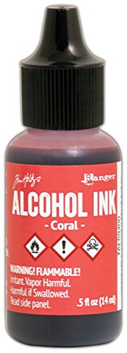 Ranger TAL59400 Coral Tim Holtz Alcohol Ink .5oz - color: Coral