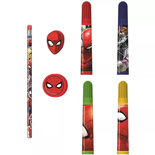 Creative Spiderman Complete Art Kit – Coloring, Painting & Drawing Supplies – Perfect for Home, School, Parties or Travel