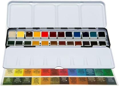 DANIEL SMITH Extra Fine Watercolor Half Pan 24 Color Set V2