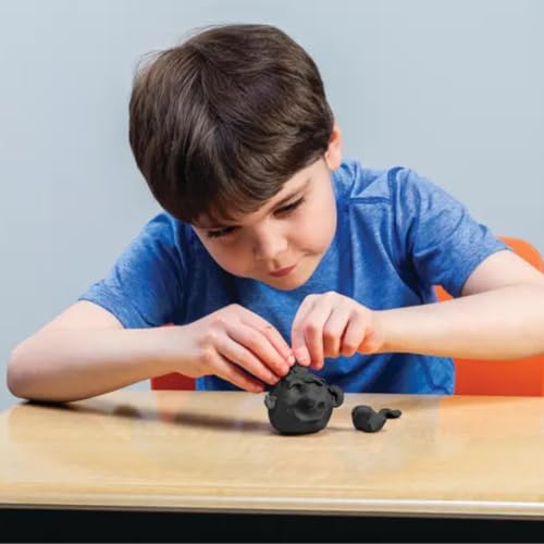 Prang Modeling Clay, Black, 1 lb. Block, Case of 12 Blocks, 192 oz. Total | Pliable, Non-Hardening, Non-Staining, Easy Clean-Up, Perfect for Preschool and Elementary Aged Children - color: Black, size: 1 lb. (Pack of 12)