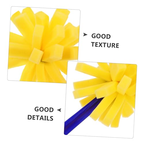 FOMIYES 10pcs Sponge Painting Brush Set with Plastic Handle, Textured Foam Paintbrushes for ’s Art Crafts and Stencil Painting