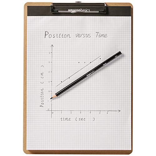Amazon Basics Hardboard Office Clipboard, Letter Size, 9" x 12.5", Brown, 30-Pack - size: 30-Pack