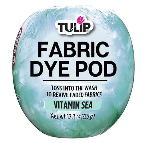 Tulip Fabric Dye Pod Vitamin Sea (Blue), Dye for Washing Machines - color: Vitamin Sea