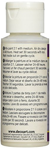 DecoArt DAS10-3 Americana Mediums Fabric Acrylic Painting, 2-Ounce