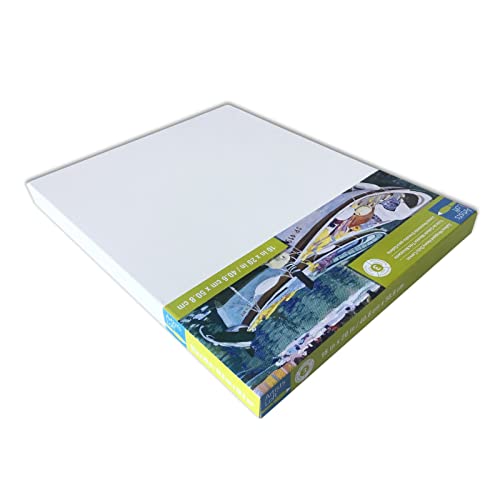 Artist's Loft 16" x 20" Level 3 Gallery Wrapped Heavy Duty Canvas - Archival, Acid Free Cotton Canvas for Paint, Acrylic, & Oils - Bulk 12 Pack - size: 16\ x 20\