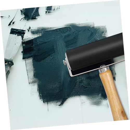 PLAFOPE Ink Set 2pc Printmaking Rollers Flat Surface for Ink Spreading on Art Projects