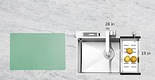 Home Essential, Supmat XL, Super Versatile Extra Large and Thick Heat Resistant Silicone Mat, Counter Mat (Quiet Green) - color: Quiet Green, size: X-Large