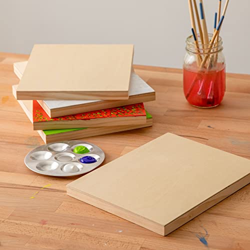 Artist's Loft 8" x 10" Cradled Wood Painting Panel Pack - Great for Painting, Decoupage, Decoration, Art & Crafts - 5 Pack - size: 8 x 10