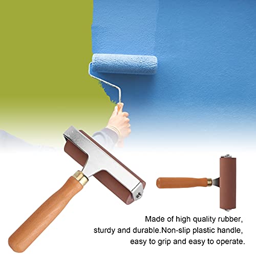 3 Sizes Printmaking Brayers, Soft Rubber Brayer, Ink and Glue Roller Set, for Printmaking, Scrapbooking, and Painting, with Comfortable Handle, Easy Operate, Cleanable Design - size: 10cm
