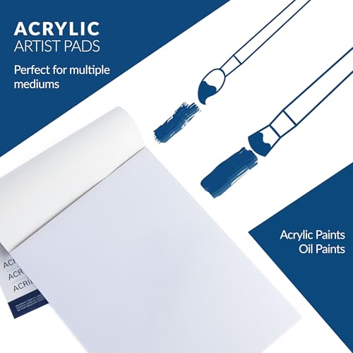 Royal Brush Royal Langnickel 22-Sheet Oil and Acrylic Essentials Artist Paper Pad, 9-Inch by 12-Inch
