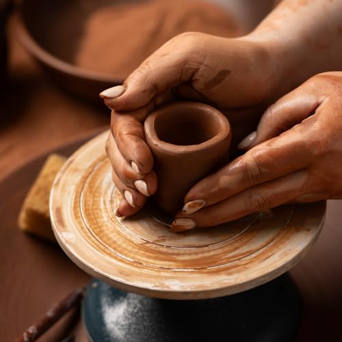 Falling in Art 12 Inch Pottery Wheel for Adults, Heavy Duty Metal Pottery Decorating Banding Wheel - size: 12''