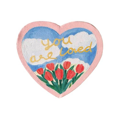 TRANSON 3 Sizes Heart Shaped Stretched Canvas Primed Ready for Painting - size: Heart 3PCS