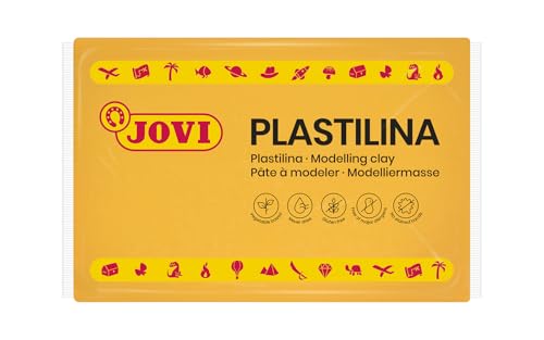 Jovi - Modeling Clay, 3 Pounds Total, 4 Non-Hardening Dark Yellow Bars | 0.77 lb each, Professional Arts and Crafts Non-Toxic and Gluten Free plasticine - color: Dark Yellow