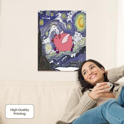 3dRose Museum Grade Canvas Wrap, Multicolor - size: 20"L x 16"W