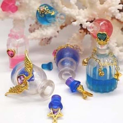 Fantasy Creatures & Potion Bottle Silicone Molds Kit—Make Mythical Dragons, Phoenix & Magic Vials Using Resin, Clay, Wax or Chocolate for Crafts, Jewelry & Cake Decorating