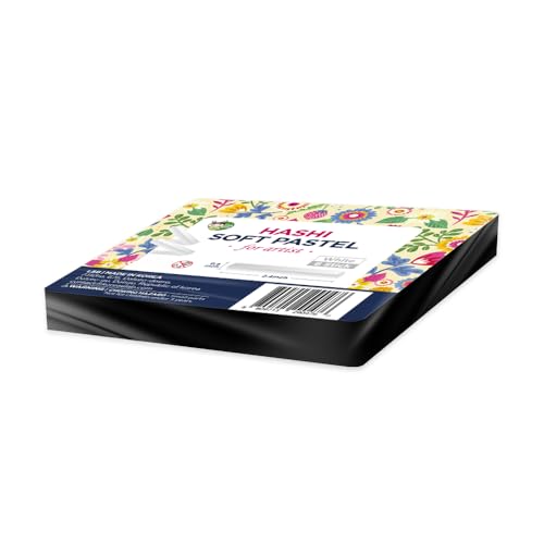 HA SHI Professional Soft Chalk Pastels for Adult Artists, Square Artist Grade Drawing Media, White, 6 Sticks - color: White (6 Sticks)