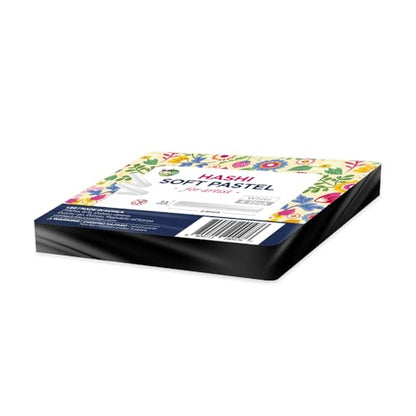 HA SHI Professional Soft Chalk Pastels for Adult Artists, Square Artist Grade Drawing Media, White, 6 Sticks - color: White (6 Sticks)
