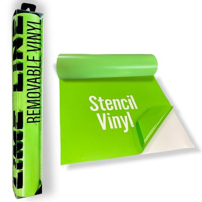 LiME LiNE Transfer Tape, Clear with Alignment Grid, No Residue - for Transfering Stencils and Decals (Removable Vinyl) - color: Removable Vinyl