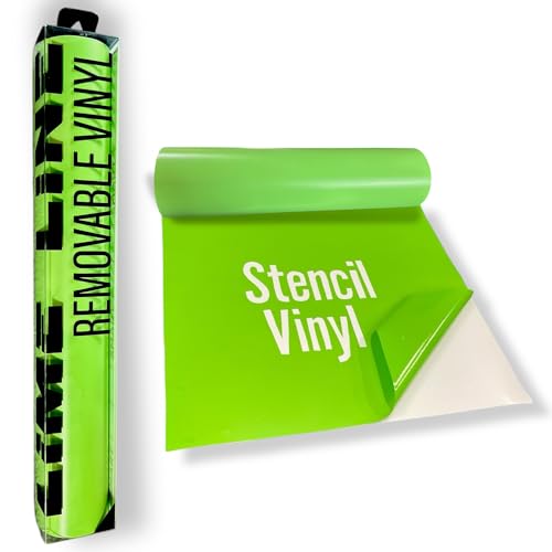 LiME LiNE Transfer Tape, Clear with Alignment Grid, No Residue - for Transfering Stencils and Decals (Removable Vinyl) - color: Removable Vinyl