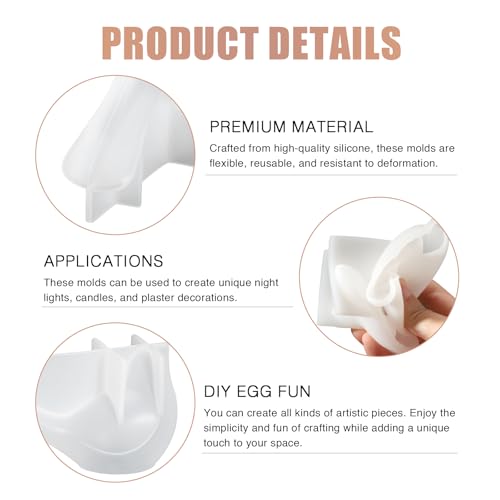 2PCS Bird Resin Molds Silicone, 3D Bird Silicone Mold Set for Epoxy Resin Casting, Animal Resin Molds for Flowers Preservation, Soap, Candle Making, Spring Decor & DIY Crafts