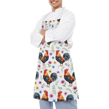 Chef Bib Apron for Restaurant, Anti-Stain with Pocket Adjustable, Cooking Dishwashing Lab Use - color: Style (559)