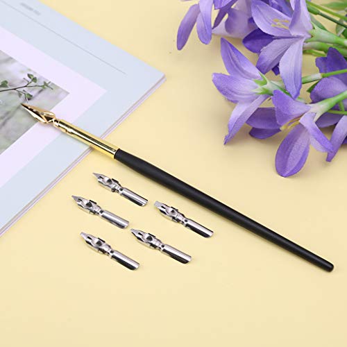 Calligraphy Drawing Dip Nib Pen Set Writing Antique Elegant Gifts Glass Dip Pens For Artists, as described