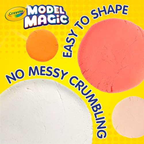 Crayola Model Magic Naturals, 4 Packs (8oz ea), Bulk Modeling Clay Alternative, Craft Supplies for Classrooms, 2 lb. Bucket - color: Natural
