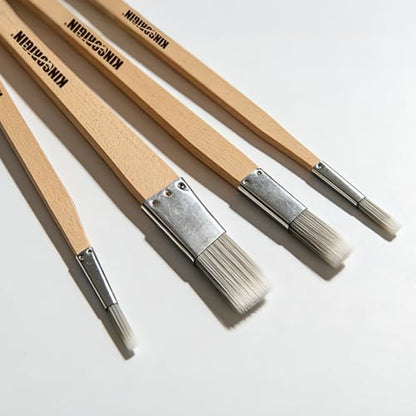 Trim Paint Brushes Set of 8-0.25", 0.5", 0.7", 1" Slant Lining Fitch Paint Brushes for Detail, Small Cutting in Brushes for Trim, Edges and Crafts - size: 8 PCS, 0.25",0.5",0.7",1"