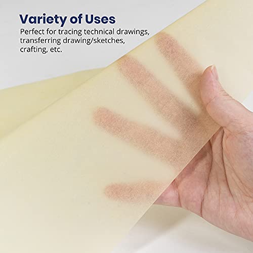 Pacific Arc Tracing Paper Roll, Yellow, 36 Inch x 20 Yard Roll - color: Yellow, size: 36 inch x 20 Yard