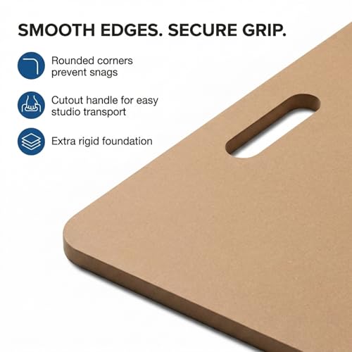 ALVIN Masonite Board with Cutout Handle Model 20" x 26" SPM20 School and Studio Use Portable Art Tool for Drawing Drafting and Design Great for Students and Professionals - 20 x 26 Inch - size: 20 x 26