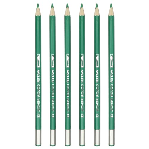 PATIKIL Watercolor Pencil, 6Pcs Water Soluble Pencils for Blending, Coloring, Sketch Drawing, Painting, Emerald Green - color: Emerald Green