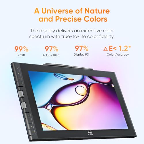 XPPen Artist 12 3rd 11.9" Drawing Tablet with Screen | X4 Pen 16K Pressure | Dial Wheels+8 Keys | AG Etched Glass Portable Art Drawing Tablet Compatible with Windows/macOS/Android/ChromeOS/Linux - color: black, size: 11.9 inch