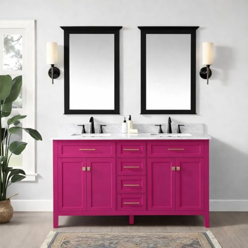 ALL-IN-ONE Paint by Heirloom Traditions, B-Sassy (Rich Raspberry), Quart - Durable cabinet and furniture paint. Built in primer and top coat, no sanding needed. Includes our 30 featured color card. - color: B-Sassy, size: 32 Fl Oz (Pack of 1)