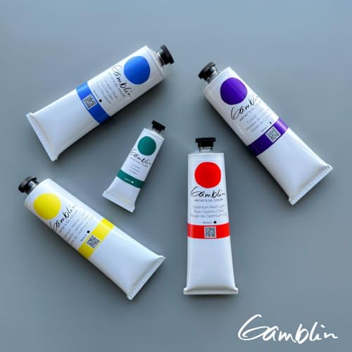 Gamblin Artist Oil Paint Set For Professionals - BLUE SET - 37ml Tubes - color: Blue