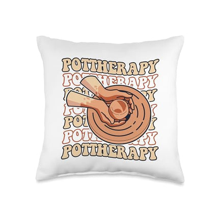 Professional Pottery Aprons Love Kit Tools Gifts Pottherapy Wheel Hobby Pro Lover Pottery Throw Pillow, 16x16, Multicolor - size: 16x16