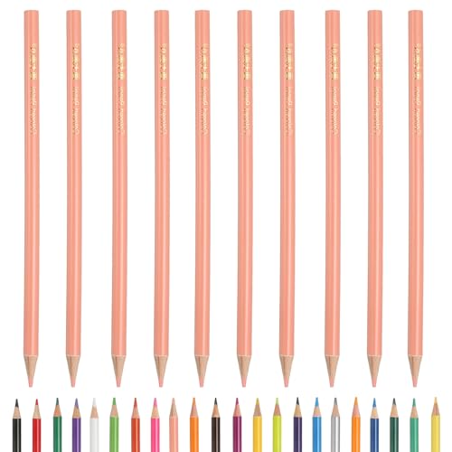 PATIKIL Colored Pencils, Beige Color Drawing Pencils with Oil-Based Cores Art Scrapbook Supplies for Adult Coloring Books Artists Beginners Drawing Sketching, 10 Pcs - color: Beige