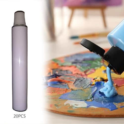 Empty Aluminum Paint Tubes, 20Pcs 5ml Refillable Sample Containers for DIY Paint Filling and Travel Storage - size: 20Pcs 5ml