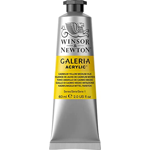 Winsor & Newton Galeria Acrylic Color, 60ml (2-oz) Tube, Cadmium Yellow Medium Hue - color: Cadmium Yellow Medium Hue, style: 2-oz Tube