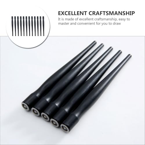 Tofficu 36Pcs Dip Pen Holder Black Set Comic Nib Holder for Manga Ink Pen Drawing Dip Calligraphy for Fine Line Writing Easy-Replace Penholder for Art Supplies - color: Blackx3pcs