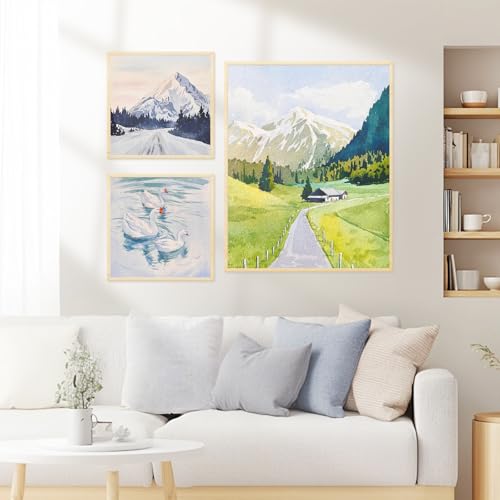 Blank Framed Canvas Wall Art - Premium White Canvas for DIY Art and Custom Painting (9 * 12-1) - size: 9*12-1